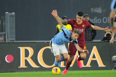 Roma, Ss Lazio 'ya karşı İtalya Serie A futbol karşılaşması