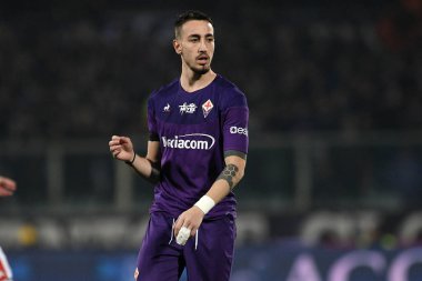 İtalyan Serisi A futbol maçı Acf Fiorentina Cenova Cfc 'ye karşı