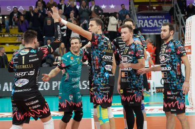 İtalyan Voleybol Erkekler Kupası çeyrek finali - Sir Safety Conad Perugia Kioene Padova 'ya karşı