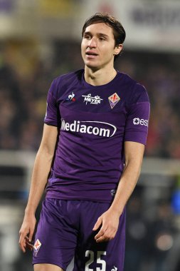 İtalyan Serisi A futbol maçı Acf Fiorentina Cenova Cfc 'ye karşı