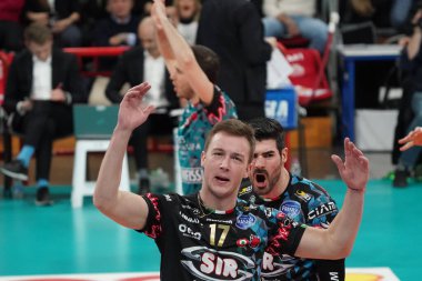 İtalyan Voleybol Erkekler Kupası çeyrek finali - Sir Safety Conad Perugia Kioene Padova 'ya karşı
