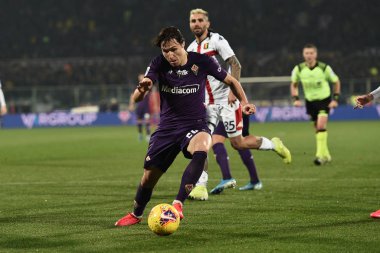 İtalyan Serisi A futbol maçı Acf Fiorentina Cenova Cfc 'ye karşı