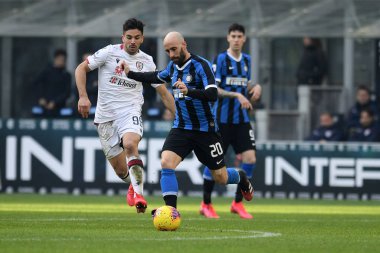 İtalyan Serie A futbol maçı Fc Internazionale - Cagliari Calcio