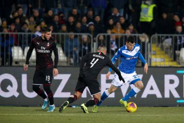 İtalyan Futbolu Serisi A Erkekler Şampiyonası Brescia Milan 'a karşı