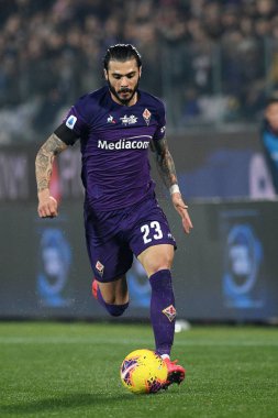 İtalyan Serisi A futbol maçı Acf Fiorentina Cenova Cfc 'ye karşı