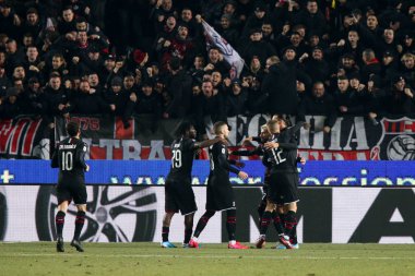 İtalyan Futbolu Serisi A Erkekler Şampiyonası Brescia Milan 'a karşı