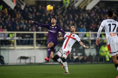 İtalyan Serisi A futbol maçı Acf Fiorentina Cenova Cfc 'ye karşı