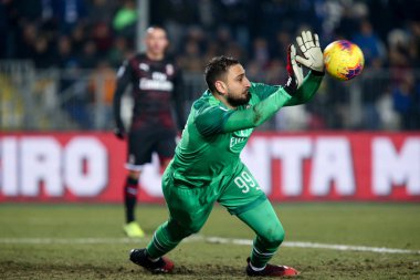 İtalyan Futbolu Serisi A Erkekler Şampiyonası Brescia Milan 'a karşı