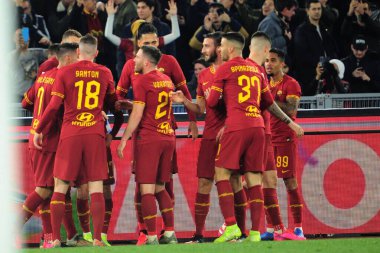 Roma, Ss Lazio 'ya karşı İtalya Serie A futbol karşılaşması