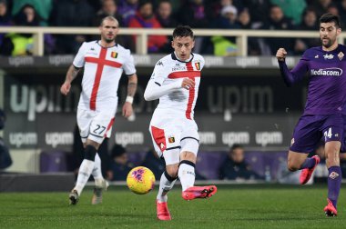 İtalyan Serisi A futbol maçı Acf Fiorentina Cenova Cfc 'ye karşı