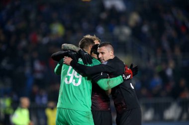 İtalyan Futbolu Serisi A Erkekler Şampiyonası Brescia Milan 'a karşı