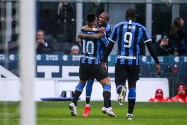 İtalyan Serie A futbol maçı Fc Internazionale - Cagliari Calcio