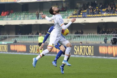 İtalyan Serie A futbol maçı Hellas Verona 'ya karşı Us Lecce
