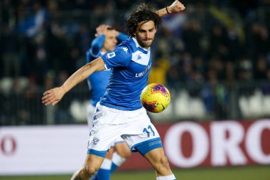 İtalyan Futbolu Serisi A Erkekler Şampiyonası Brescia Milan 'a karşı