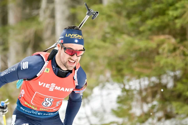 Biatlon Bmw Ibu Dünya Kupası - Tek Karışık Bayrak — Stok fotoğraf