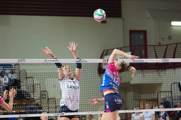 Volleyball Italian Serie A1 Women Championship Igor Gorgonzola Novara vs Lardini Filottrano — Stock Photo, Image