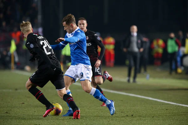 İtalyan Futbolu Serisi A Erkekler Şampiyonası Brescia Milan 'a karşı