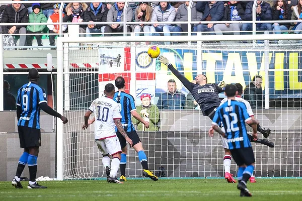 Italiano Série A jogo de futebol FC Internazionale vs Cagliari Calcio — Fotografia de Stock