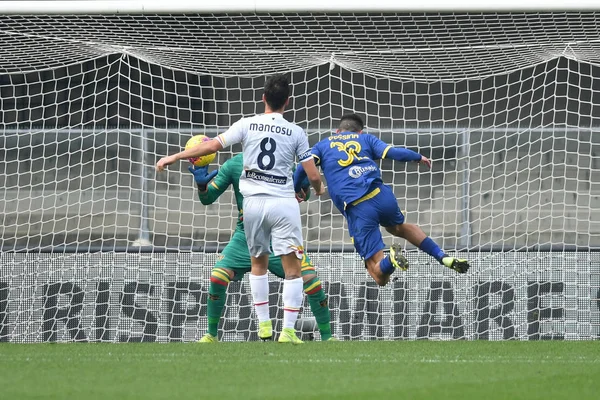 Włoski Serie mecz piłki nożnej Hellas Verona vs Nas Lecce — Zdjęcie stockowe