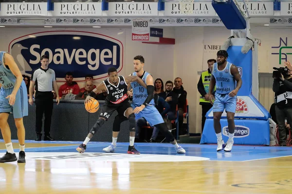 Basketbal Champions League Gelukkig Casa Brindisi vs Paok — Stockfoto