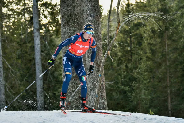 Biathlon Bmw Ibu World Cup - Mass Start Vrouwen — Stockfoto