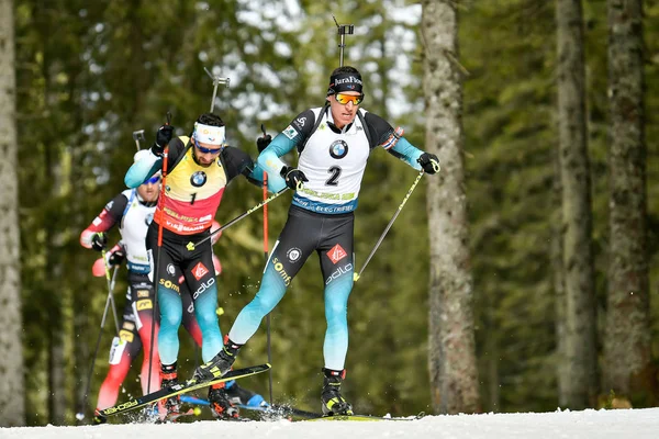 Biathlon Bmw Ibu Világkupa - Mass Start Men — Stock Fotó