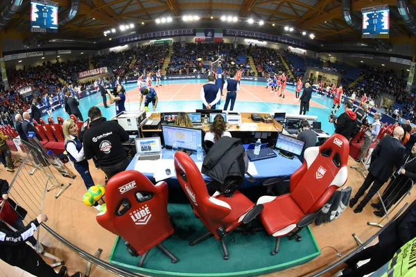 Siatkówka Mistrzostwa Ligi Mężczyzn Cucine Lube Civitanova vs Itas Trentino — Zdjęcie stockowe