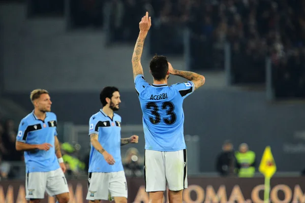 Roma, Ss Lazio 'ya karşı İtalya Serie A futbol karşılaşması — Stok fotoğraf