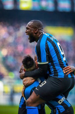 İtalyan Serie A futbol maçı Fc Internazionale - Cagliari Calcio