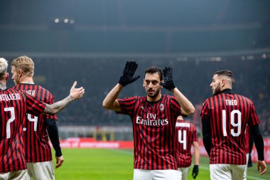 İtalya Tim Kupası Şampiyonluğu Ac Milan Torino 'ya karşı