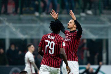 İtalya Tim Kupası Şampiyonluğu Ac Milan Torino 'ya karşı