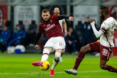 İtalya Tim Kupası Şampiyonluğu Ac Milan Torino 'ya karşı