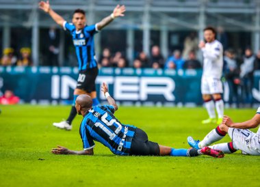 İtalyan Serie A futbol maçı Fc Internazionale - Cagliari Calcio