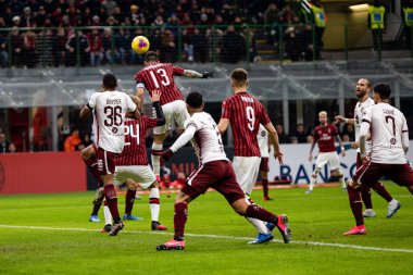 İtalya Tim Kupası Şampiyonluğu Ac Milan Torino 'ya karşı