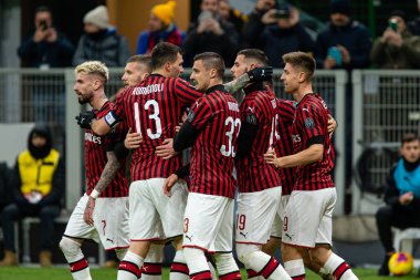 İtalya Tim Kupası Şampiyonluğu Ac Milan Torino 'ya karşı