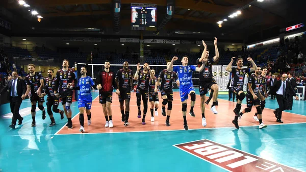 Volleybal Champions League Men Championship Cucine Lube Civitanova vs Jihostroj Ceske Budejovice — Stock Photo, Image