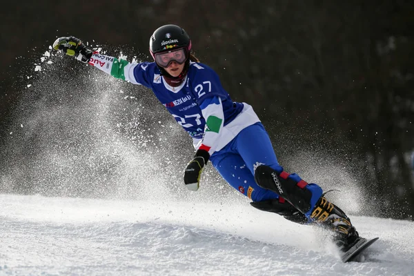 Snowboard Fis Dünya Kupası - Paralel Slalom Psl — Stok fotoğraf