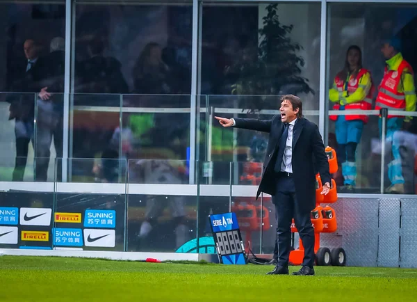 Italiano Serie A partido de fútbol FC Internazionale vs Cagliari Calcio — Foto de Stock