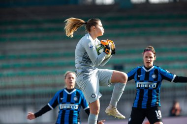 İtalyan Futbolu Serie A Women Championship Ac Milan Fc Internazionale 'e karşı