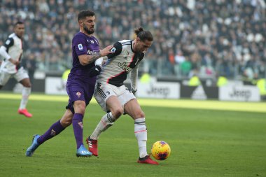 İtalyan Serie A futbol maçı Juventus Fc Acf Fiorentina 'ya karşı