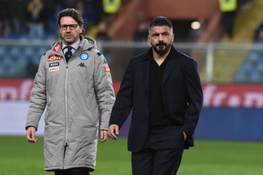 İtalyan Serisi A futbol maçı Sampdoria Ssc Napoli 'ye karşı