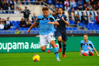 İtalya Serisi A futbol maçı Ss Lazio Spal 'e karşı