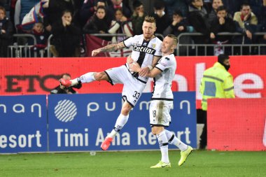 İtalyan Serisi A futbol maçı Cagliari Parma 'ya karşı