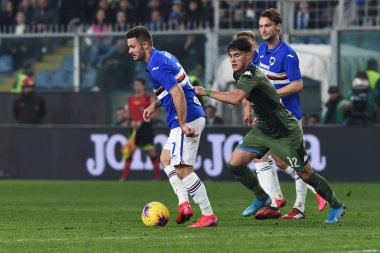 İtalyan Serisi A futbol maçı Sampdoria Ssc Napoli 'ye karşı