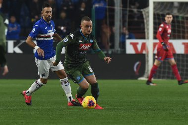 İtalyan Serisi A futbol maçı Sampdoria Ssc Napoli 'ye karşı