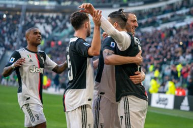 İtalyan Serie A futbol maçı Juventus Fc Acf Fiorentina 'ya karşı