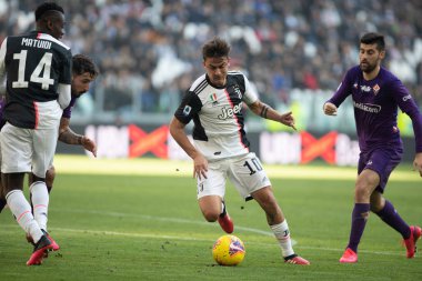İtalyan Serie A futbol maçı Juventus Fc Acf Fiorentina 'ya karşı