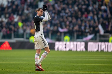 İtalyan Serie A futbol maçı Juventus Fc Acf Fiorentina 'ya karşı