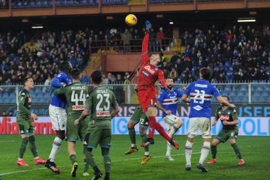 İtalyan Serisi A futbol maçı Sampdoria Ssc Napoli 'ye karşı