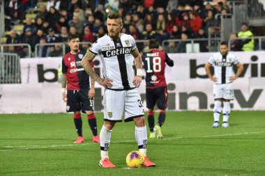 İtalyan Serisi A futbol maçı Cagliari Parma 'ya karşı